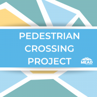 pedestrian crossing project and mead logo