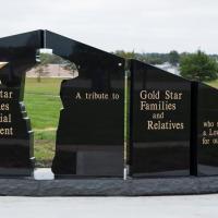 gold star monument front side example